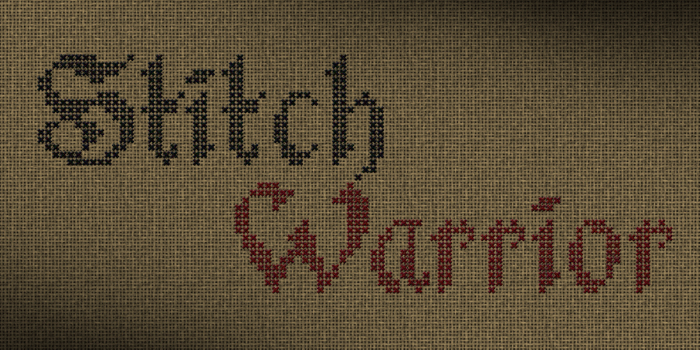 Stitch Warrior demo Font poster