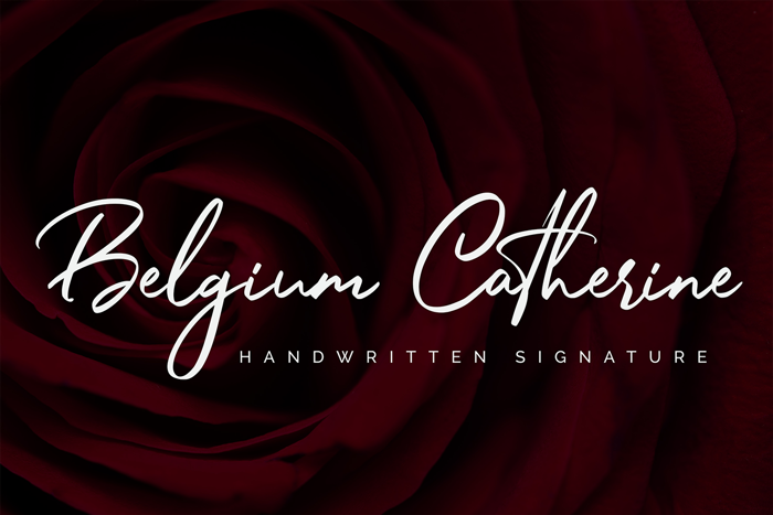 Belgium Catherine Font poster