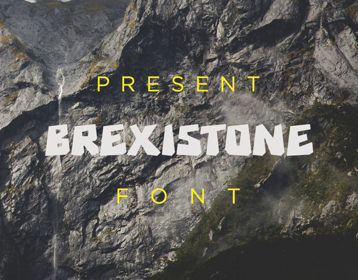 Brexi Stone Font poster