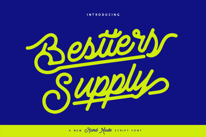 Bestters Supply Font poster
