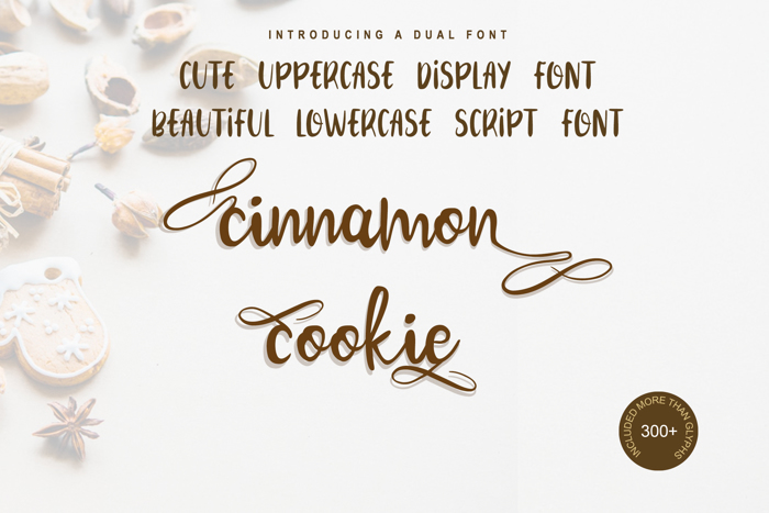 Cinnamon Cookie Font poster