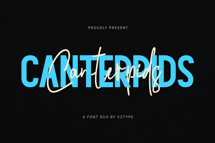 Canterpid Sans Font poster