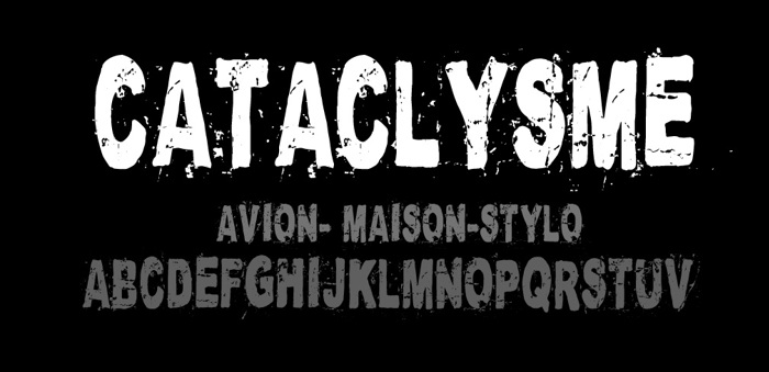 Cataclysme Regular Font poster