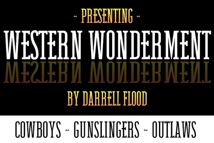 Western Wonderment Font poster