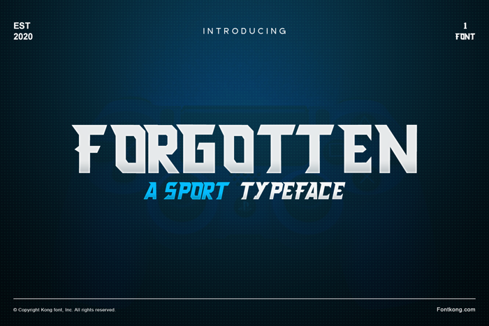 Forgotten Font poster