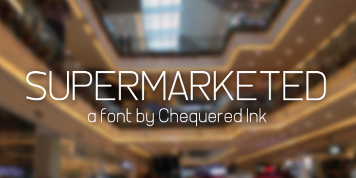 Supermarketed Font poster
