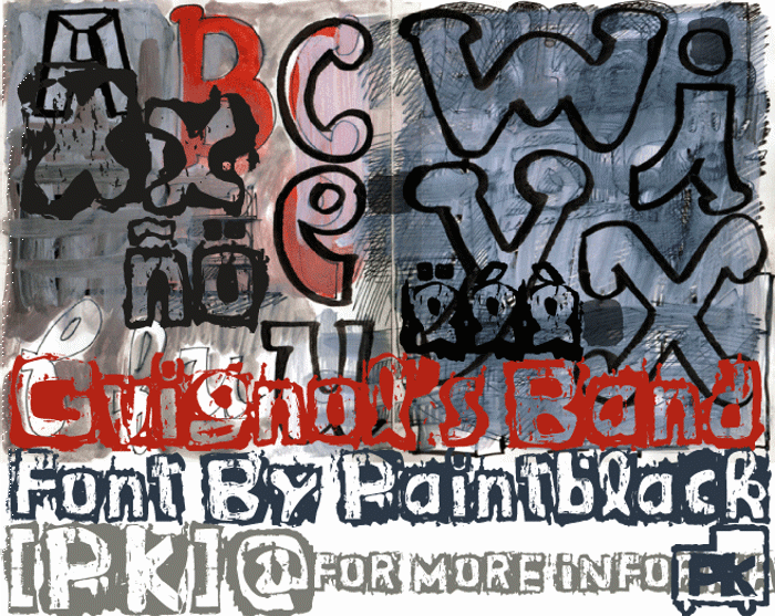 Guignols Band Font poster