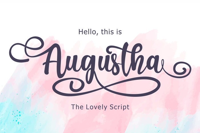 Augustha Font poster