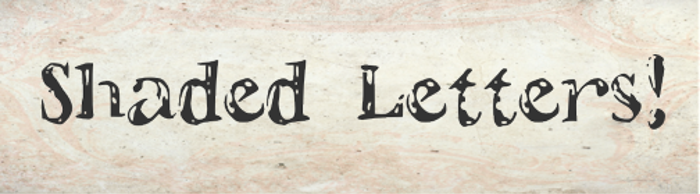 ShadedLetters Font poster