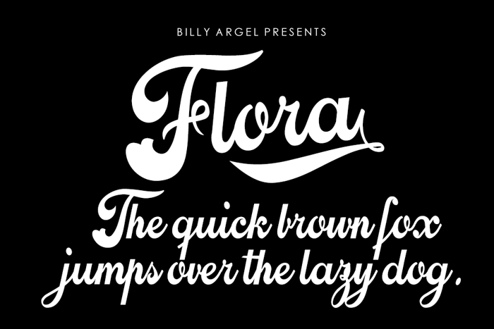 Flora Font poster