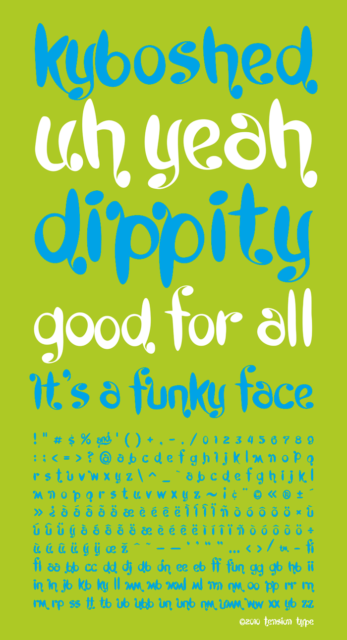 Kyboshed Font poster