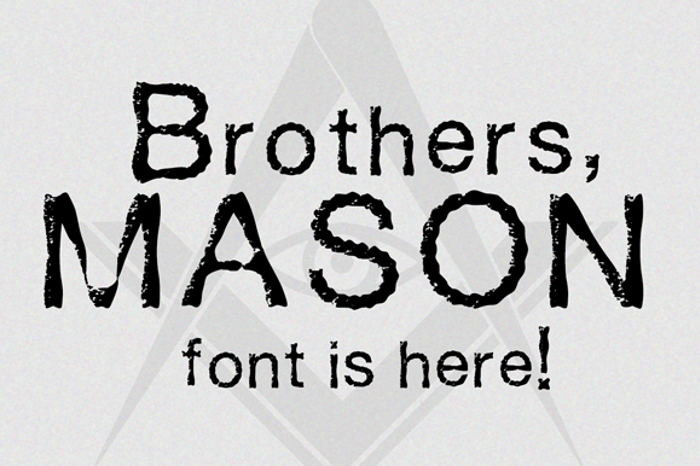 Mason Font poster