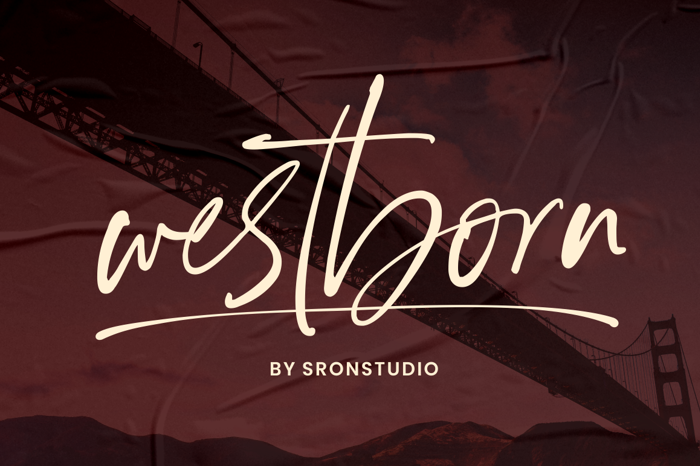westborn Font poster