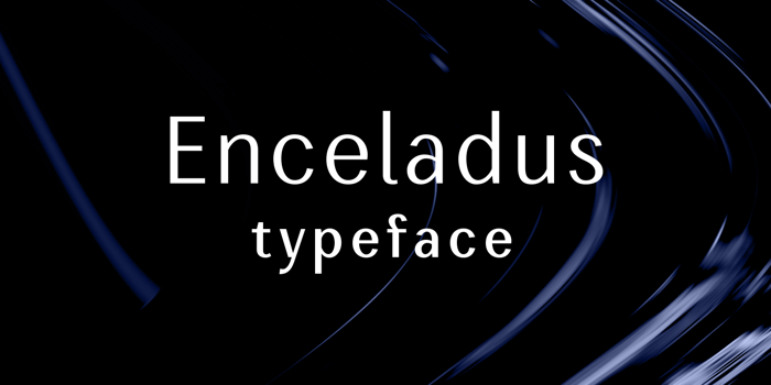 Enceladus Font poster
