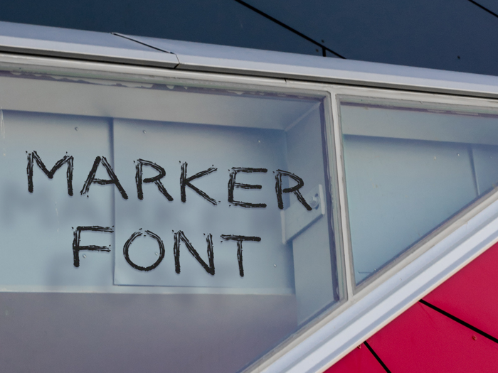 Marker Font poster