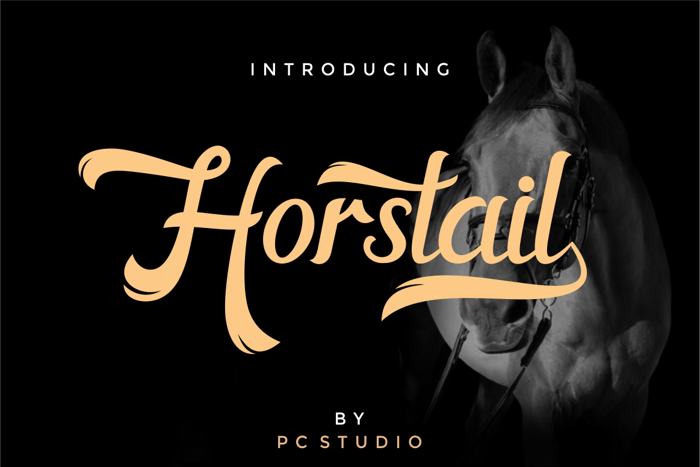 Horstail Free Font poster