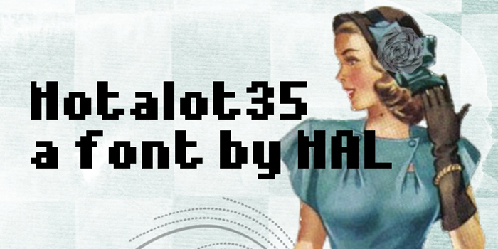 Notalot35 Font poster