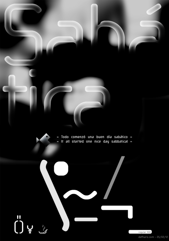 Sabatica Regular Font poster