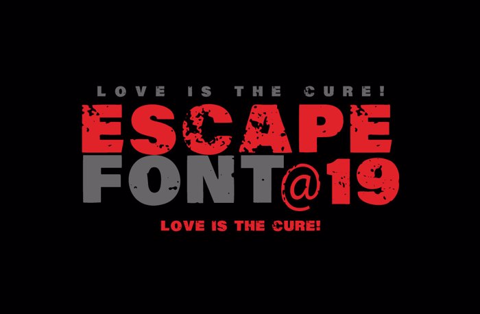 Vtks Escape Font poster