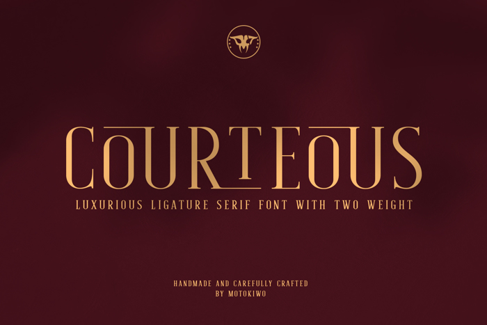 Courteous Font poster
