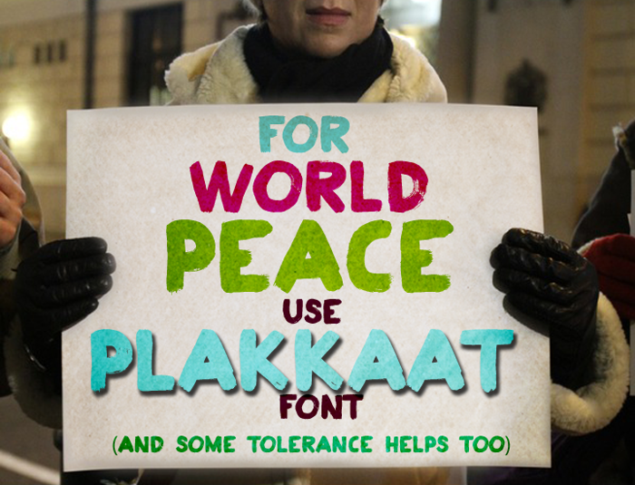 Plakkaat Font