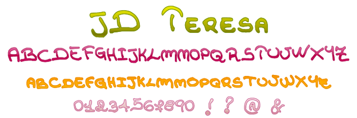 JDTeresa Font poster