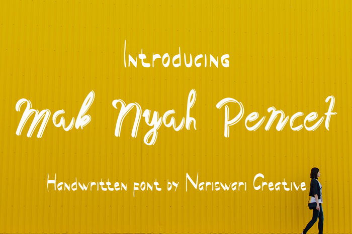 Mak Nyah Font poster