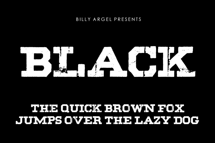 BLACK Font
