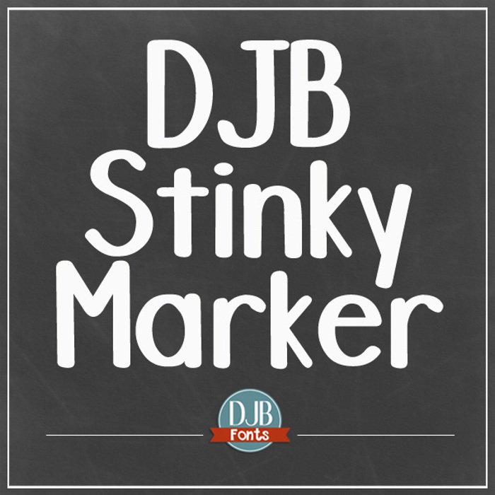 DJB Stinky Marker Font poster