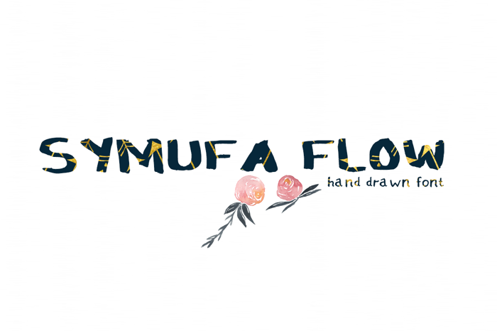 Symufa Flow Font poster