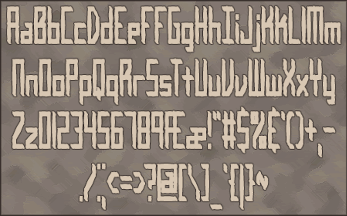 Inevitable BRK Font poster