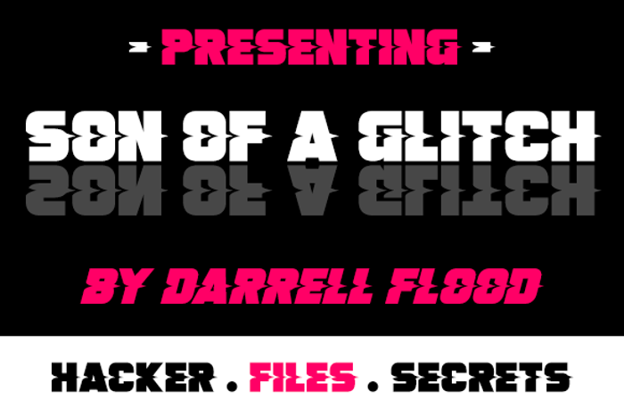 Son Of A Glitch Font poster