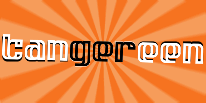 Tangereen 1 & 2 Font poster