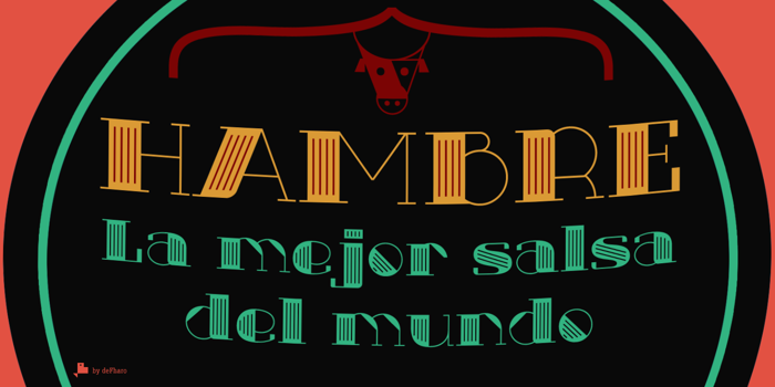 Txuleta Deco Font poster