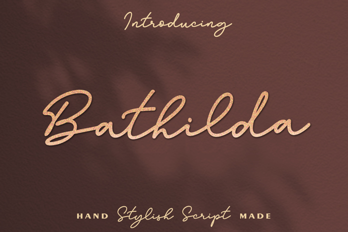 Bathilda Font poster