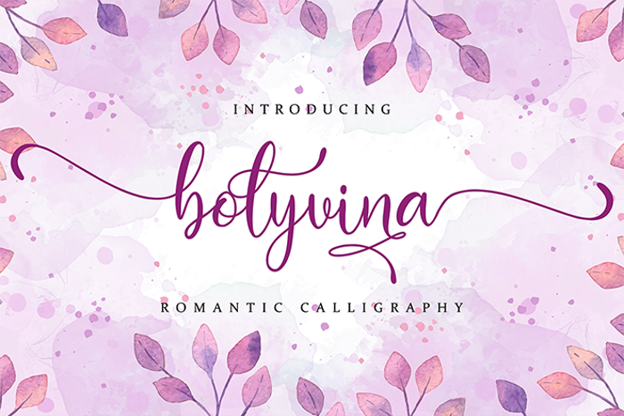 bolyvina Font poster
