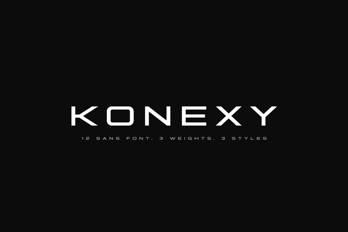 Konexy Font poster