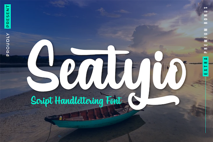 Seatyio Font poster