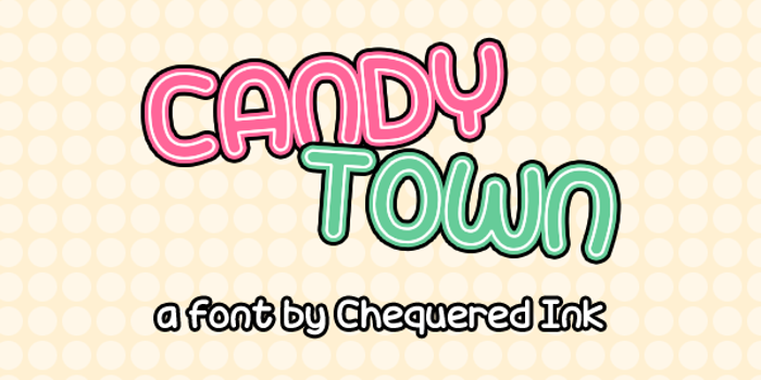 Candy Town Font poster