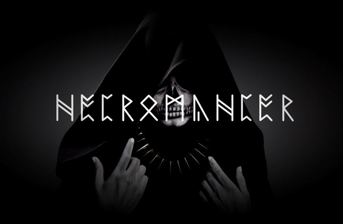 NECROMANCER Font poster