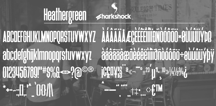 Heathergreen Font poster