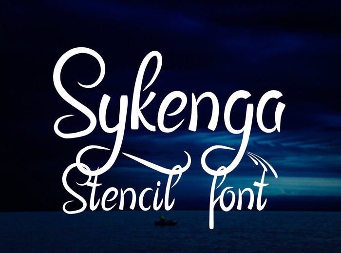 Sykenga Font poster