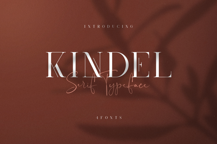 Kindel Serif Font poster