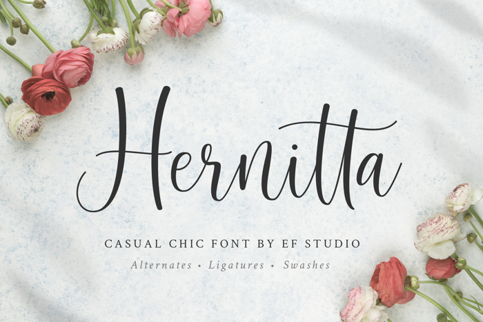 Hernitta Font poster