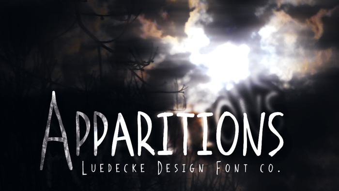 Apparitions Font poster