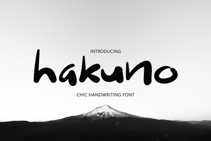 hakuno Font poster