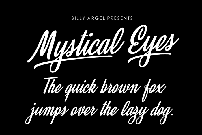Mystical Eyes Font poster