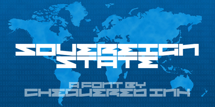 Sovereign State Font poster