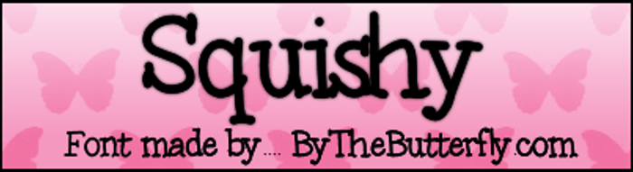 Squishy Font poster