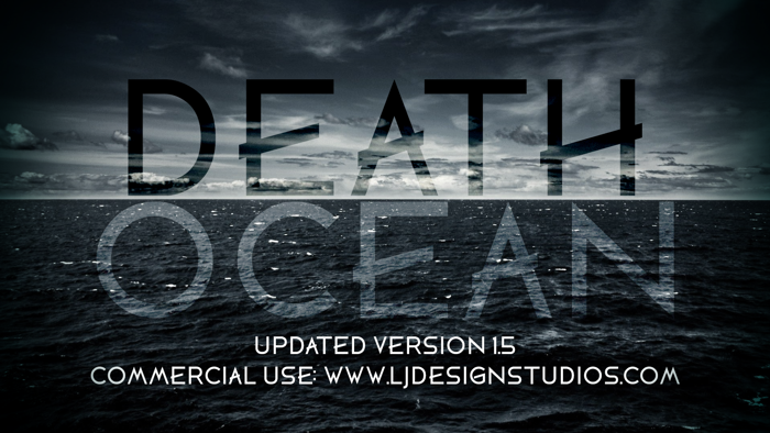 DEATH OCEAN Font poster